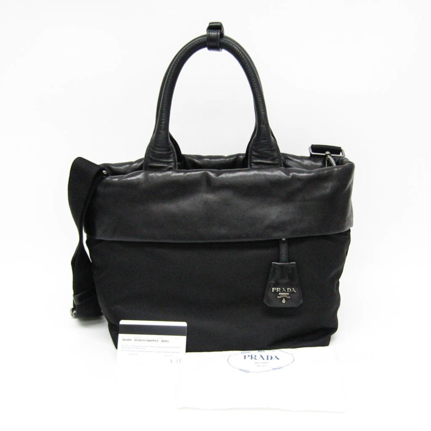 Prada Black Canvas Tessuto