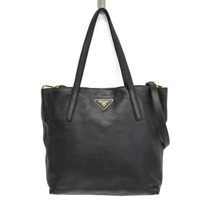 Prada Black Leather Vitello