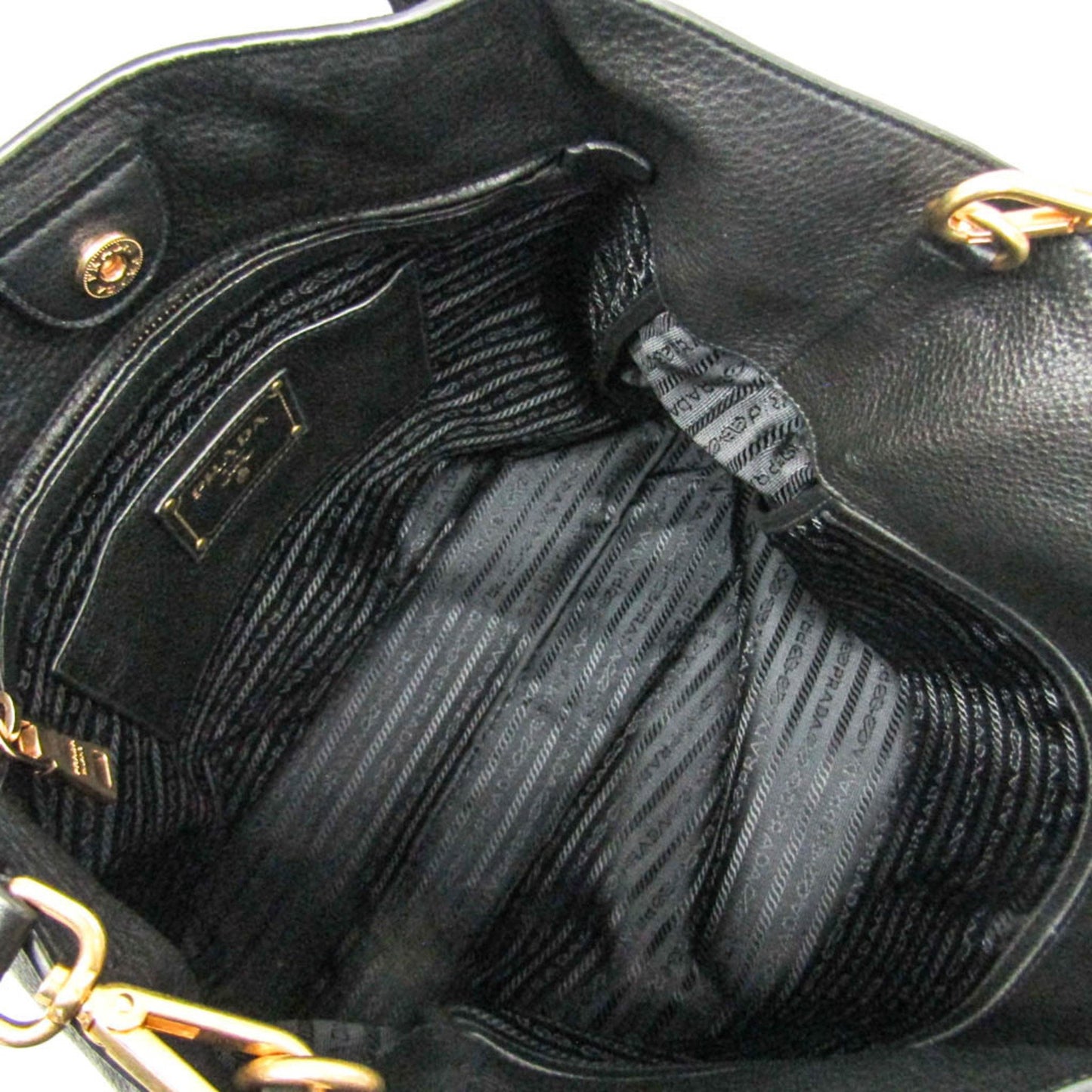 Prada Black Leather Vitello