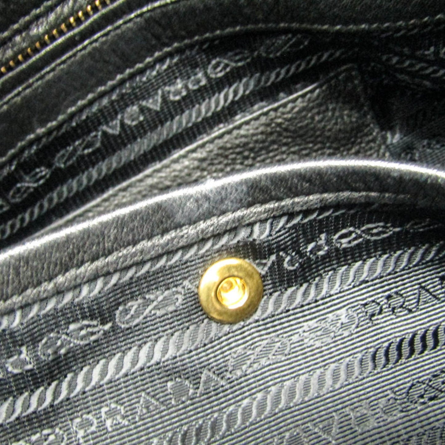 Prada Black Leather Vitello