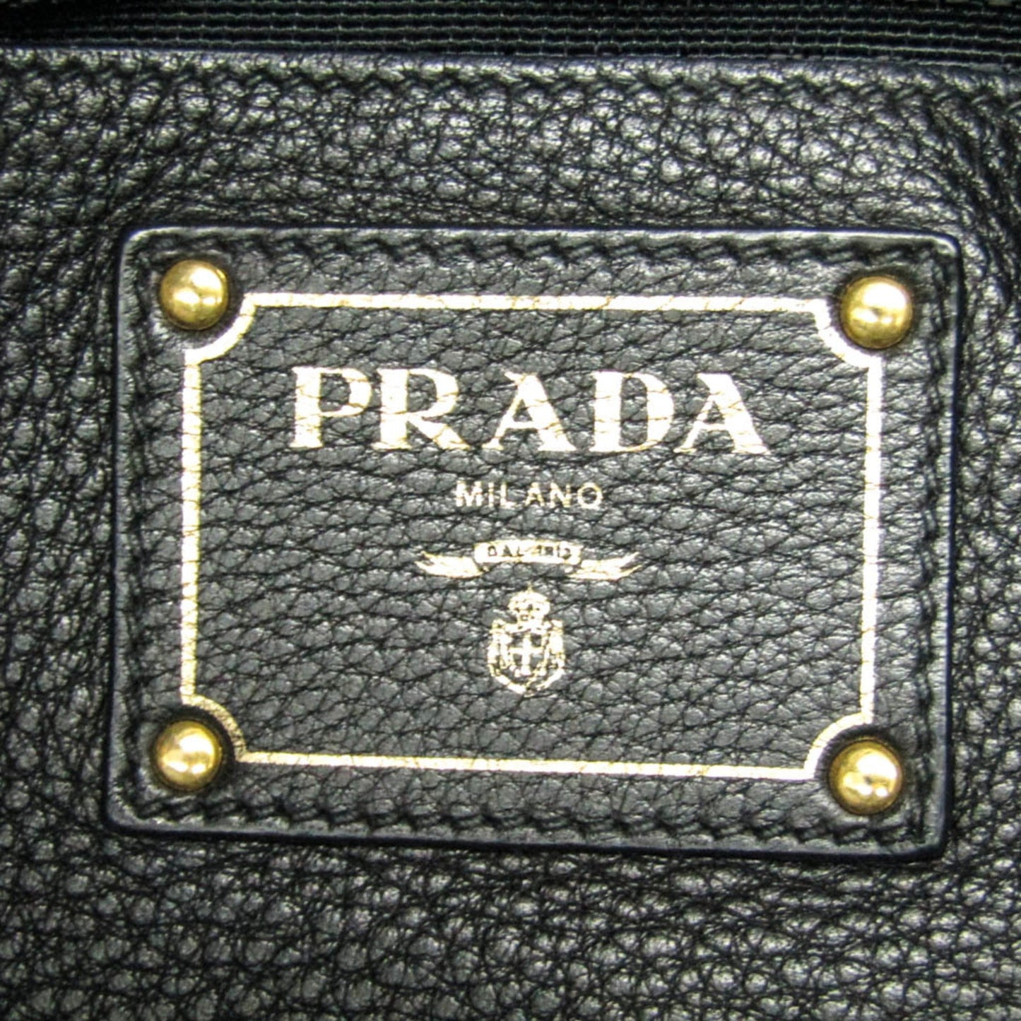Prada Black Leather Vitello