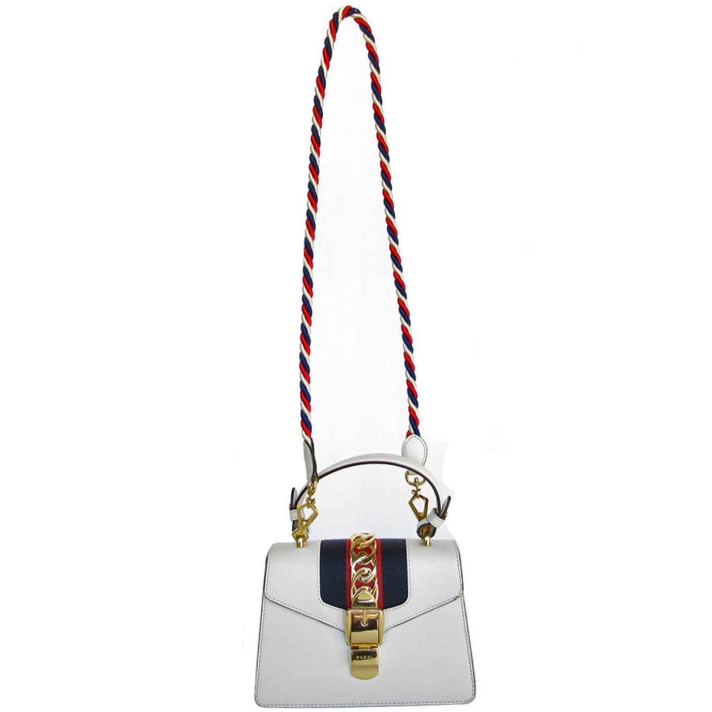 Gucci White Leather Sylvie