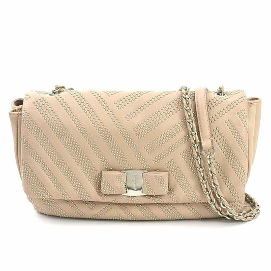 Salvatore Ferragamo Pink Leather Vara