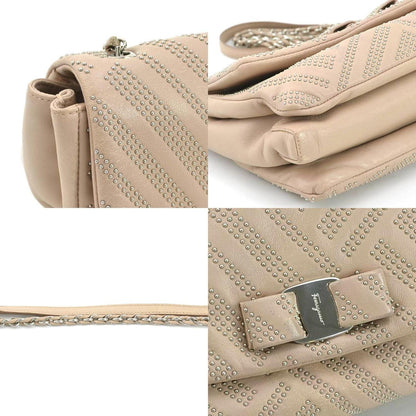 Salvatore Ferragamo Pink Leather Vara