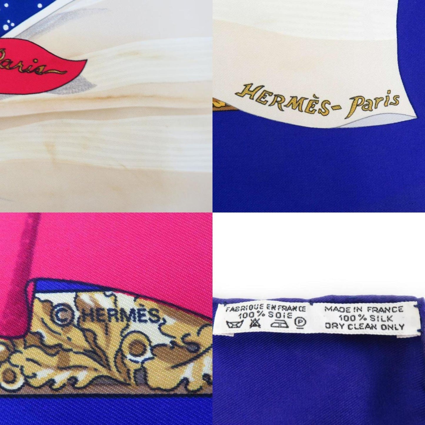 Hermès Blue Synthetic Sherpa