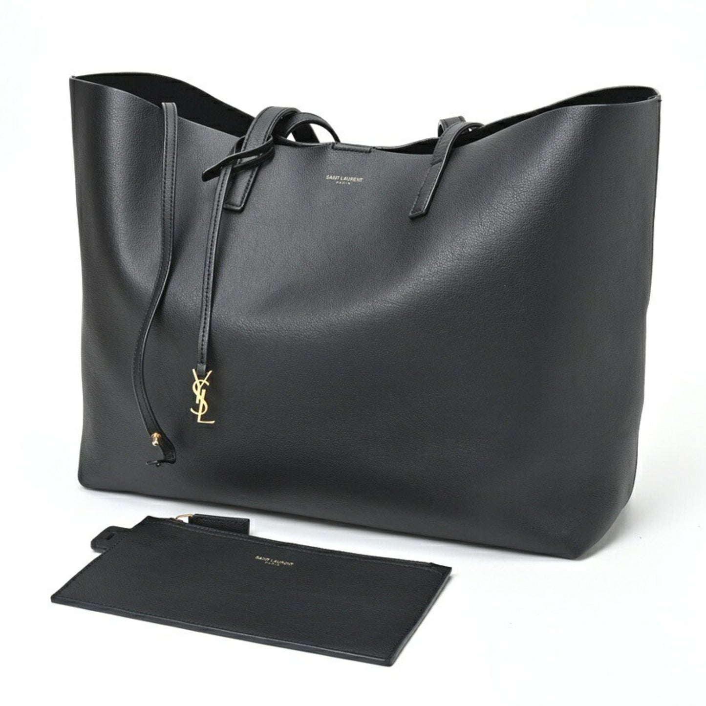 Saint Laurent Black Leather Shopping