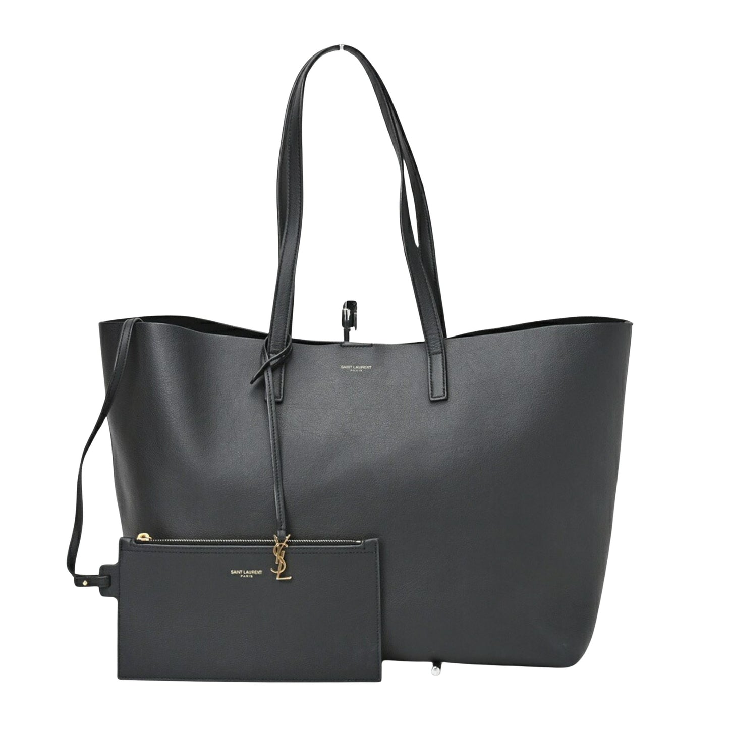 Saint Laurent Black Leather Shopping