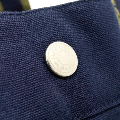 Hermès Blue Canvas Fourre Tout