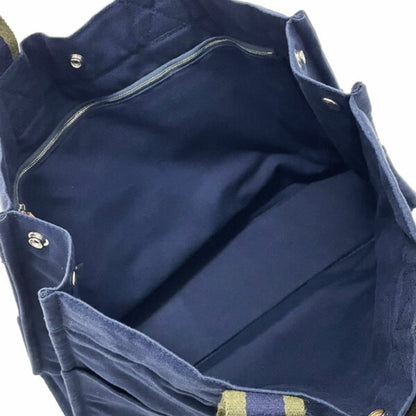 Hermès Blue Canvas Fourre Tout