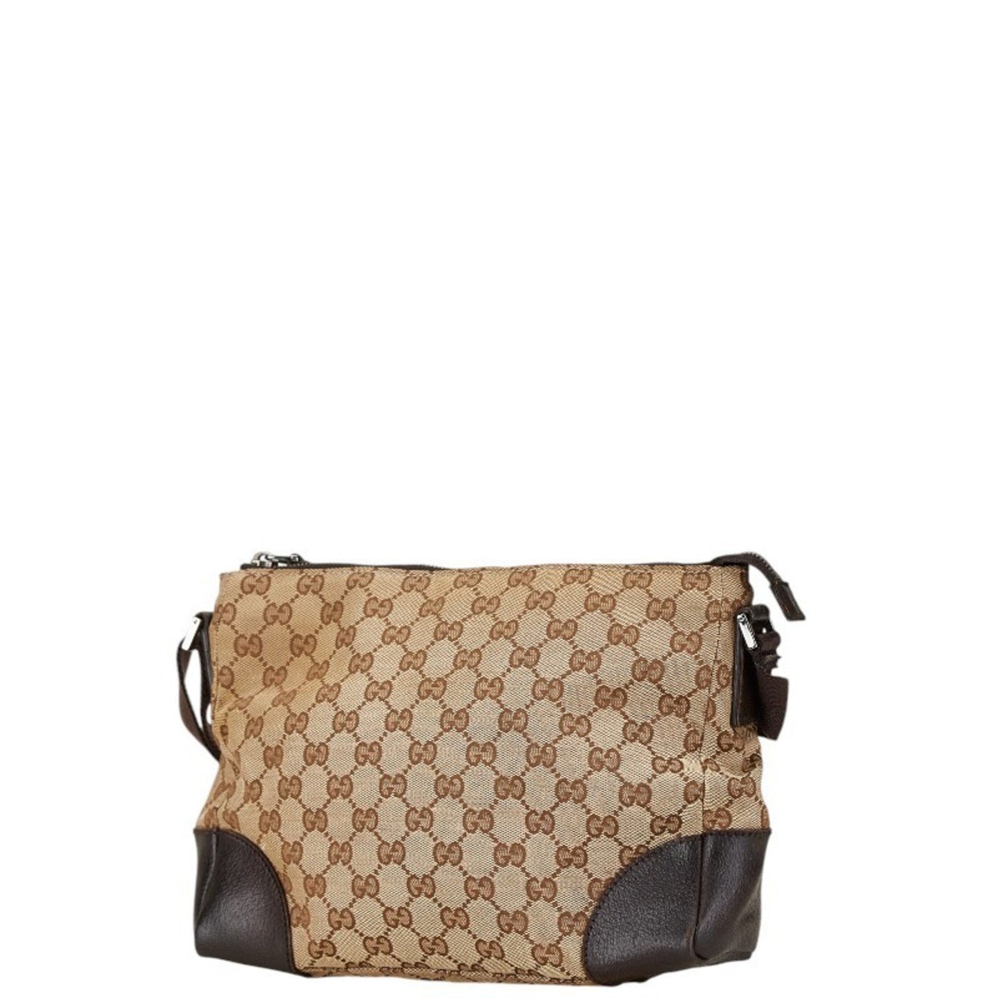 Gucci Brown Canvas Messenger