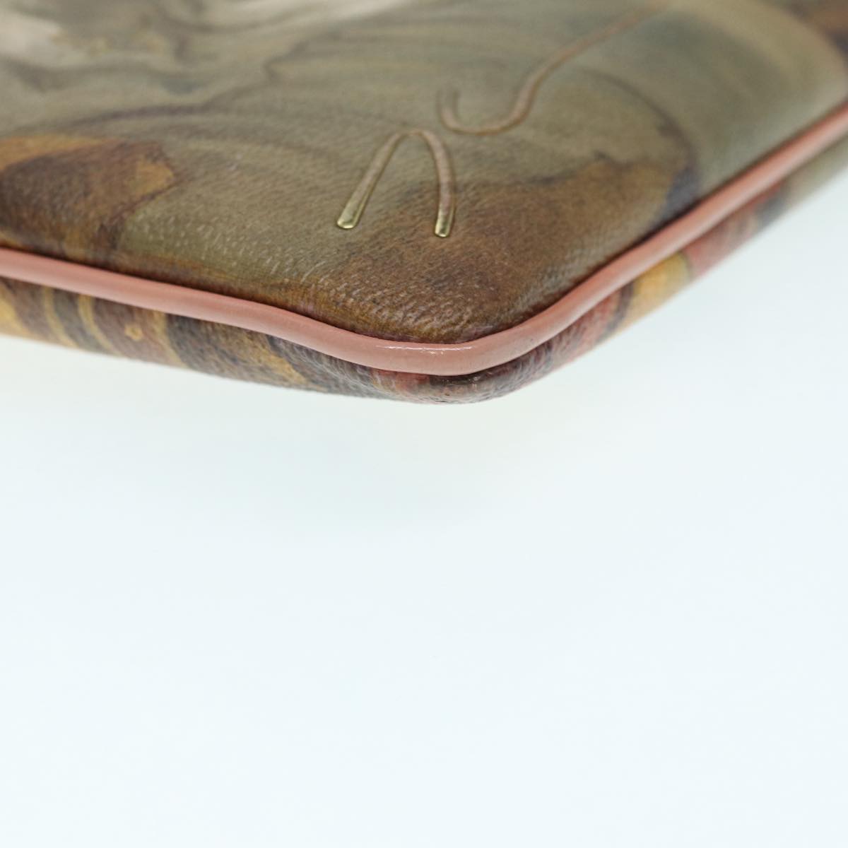 Louis Vuitton Brown Leather Pochette Plat
