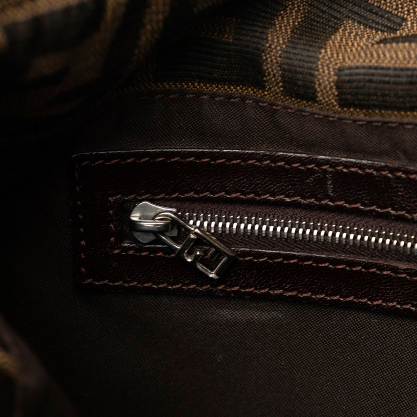 Fendi Brown Canvas Zucca