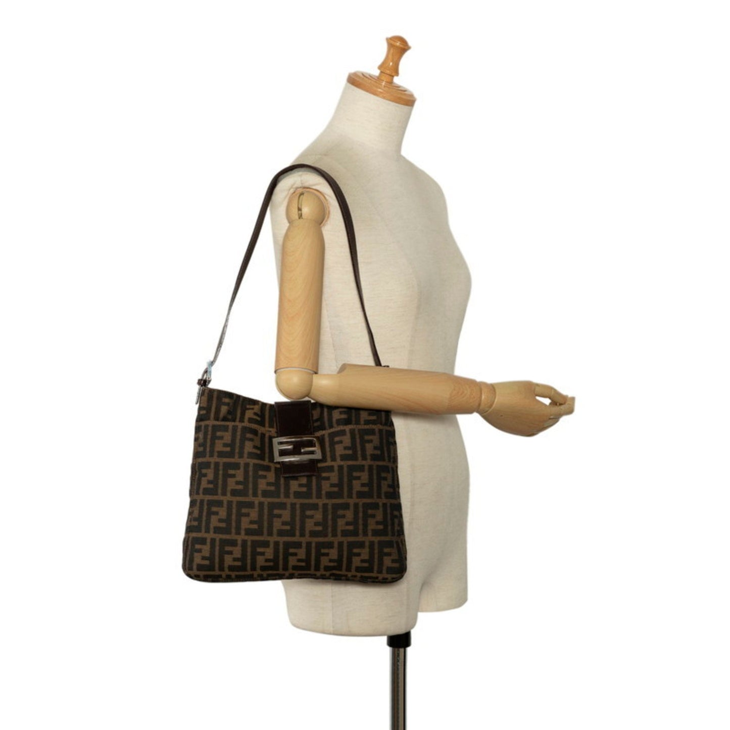 Fendi Brown Canvas Zucca