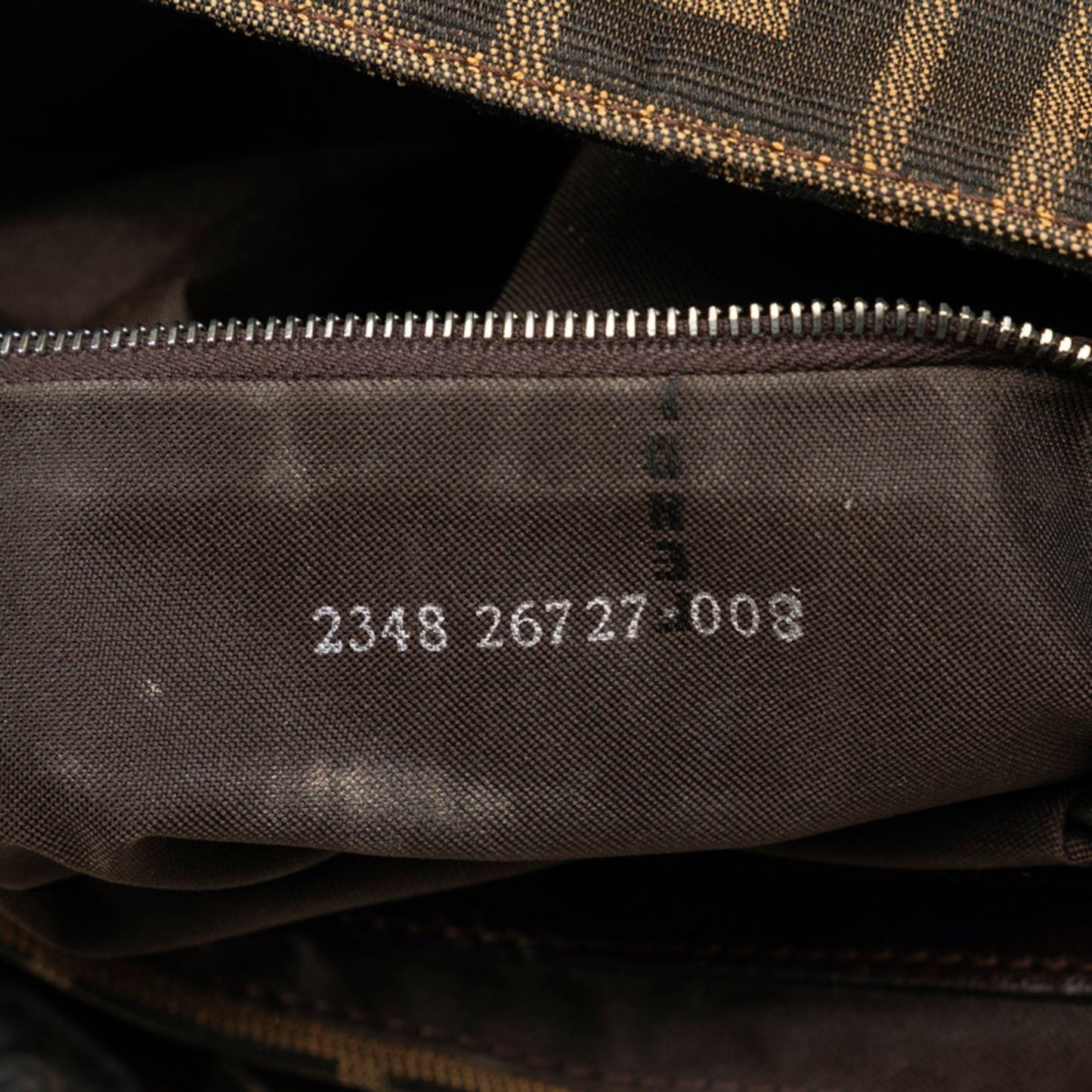 Fendi Brown Canvas Zucca