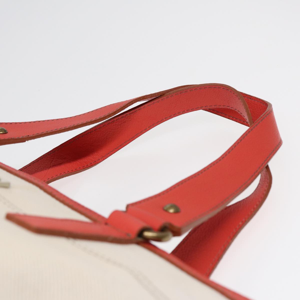 Burberry White Canvas Tote
