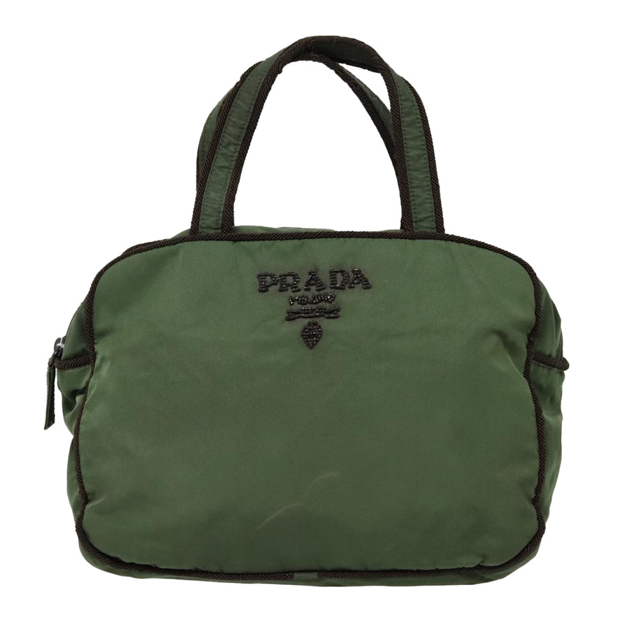 Prada Brown Synthetic Handbag