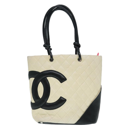 Chanel Brown Leather Cambon Line