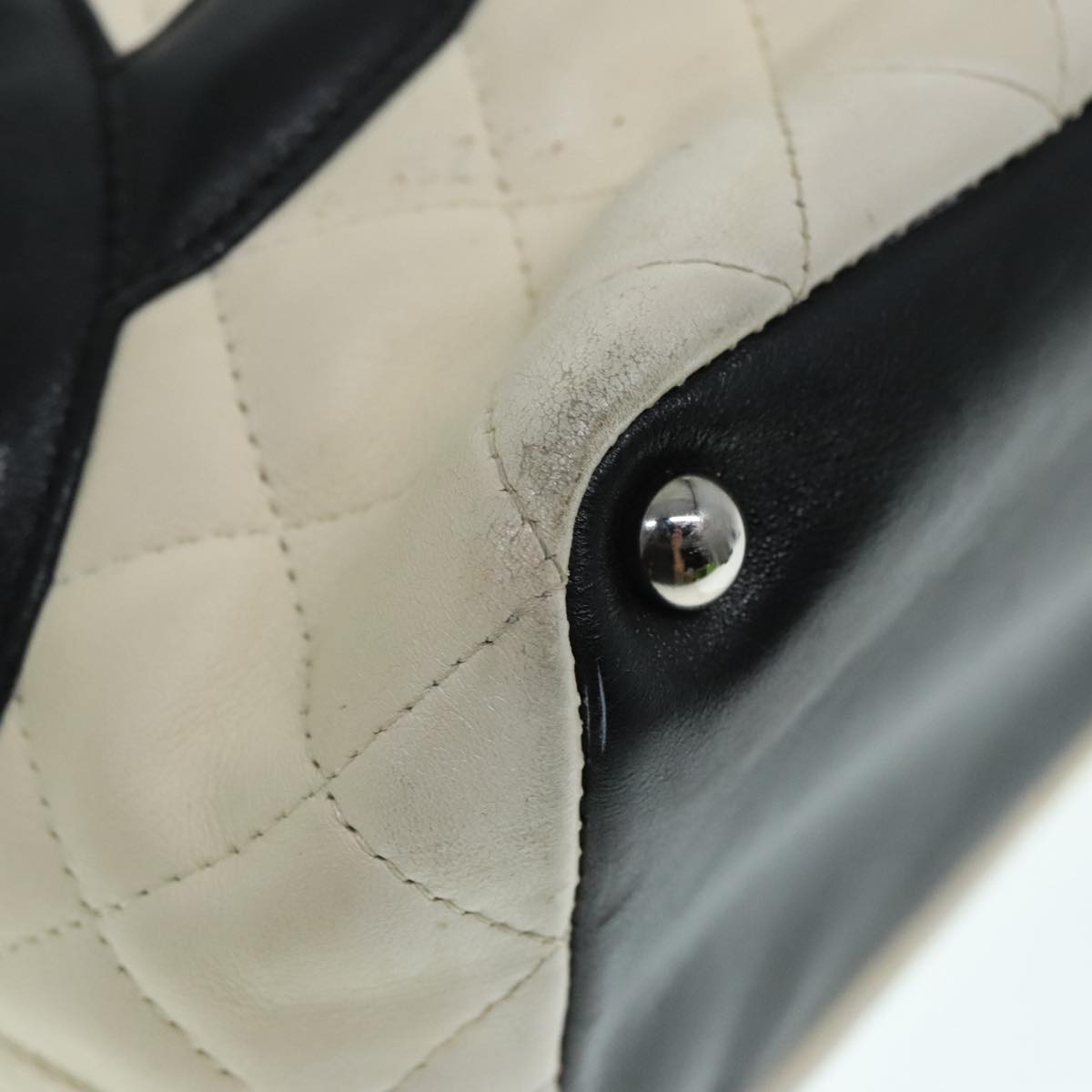Chanel Brown Leather Cambon Line