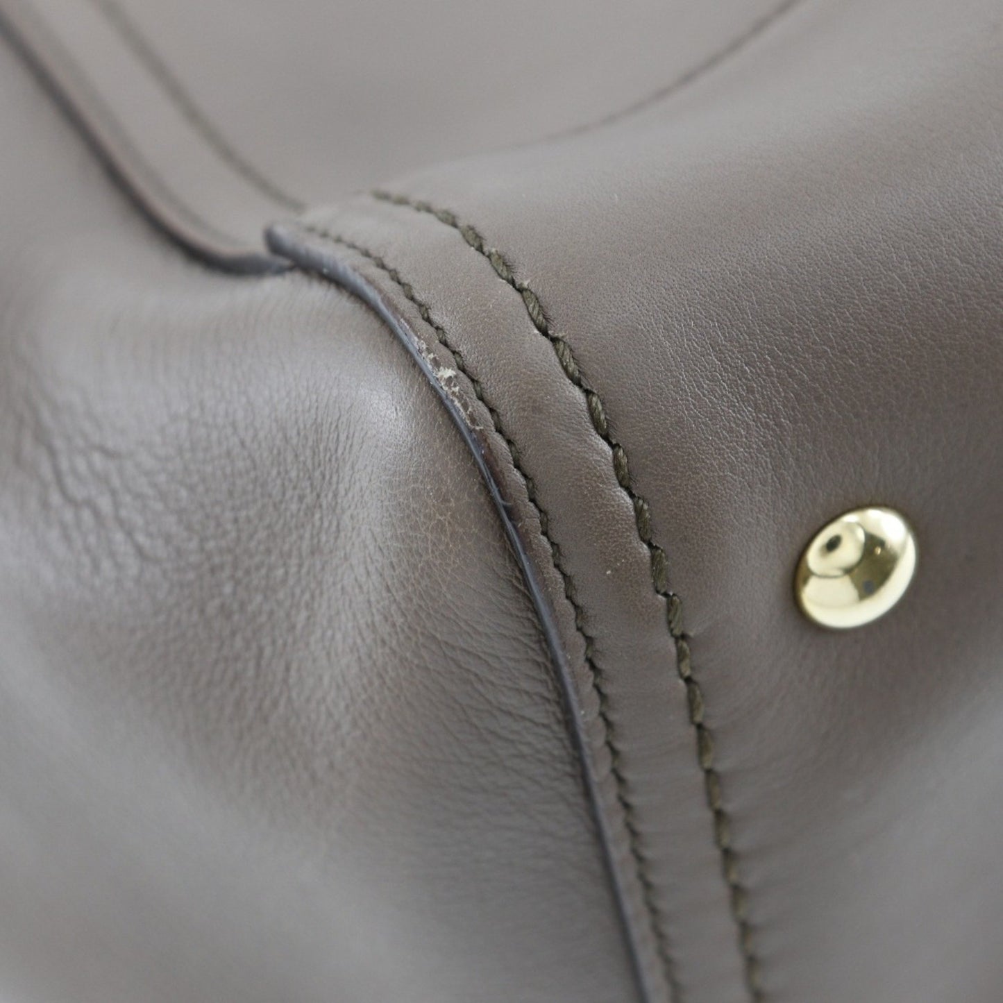 Salvatore Ferragamo Brown Leather Gancini