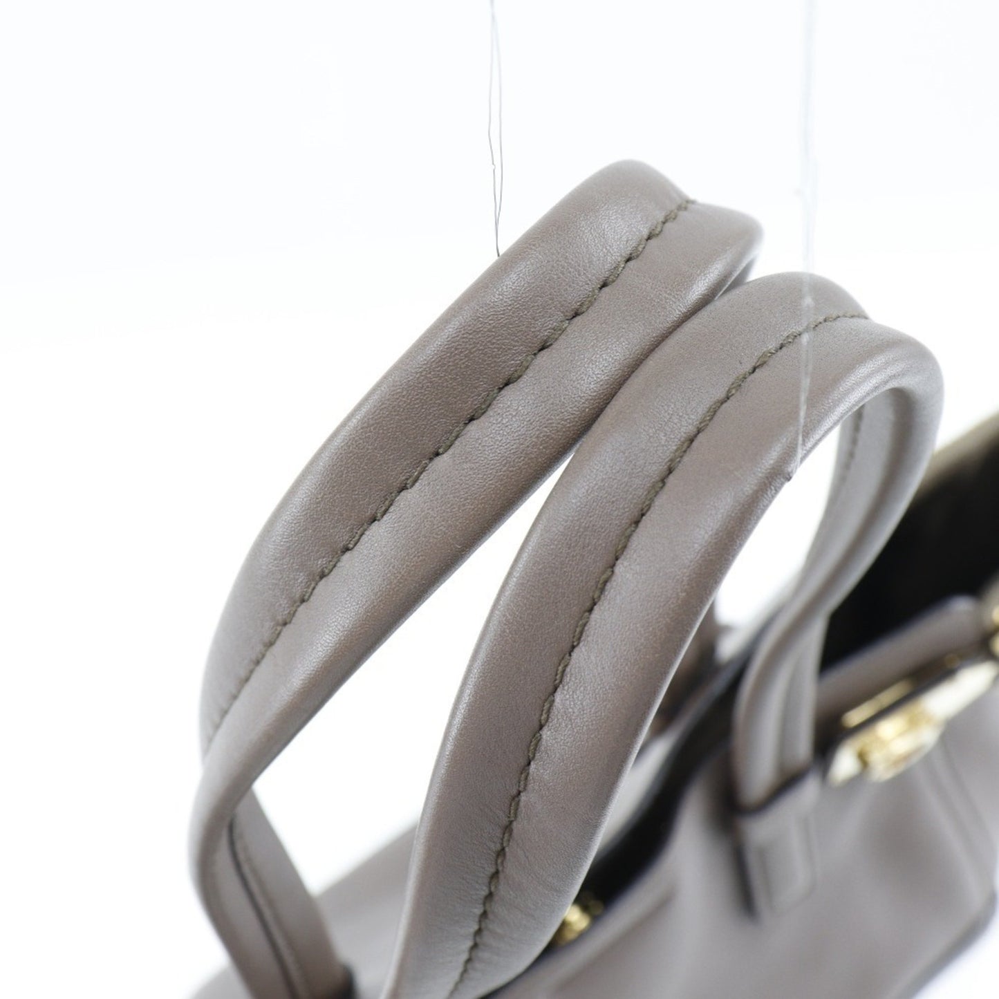 Salvatore Ferragamo Brown Leather Gancini