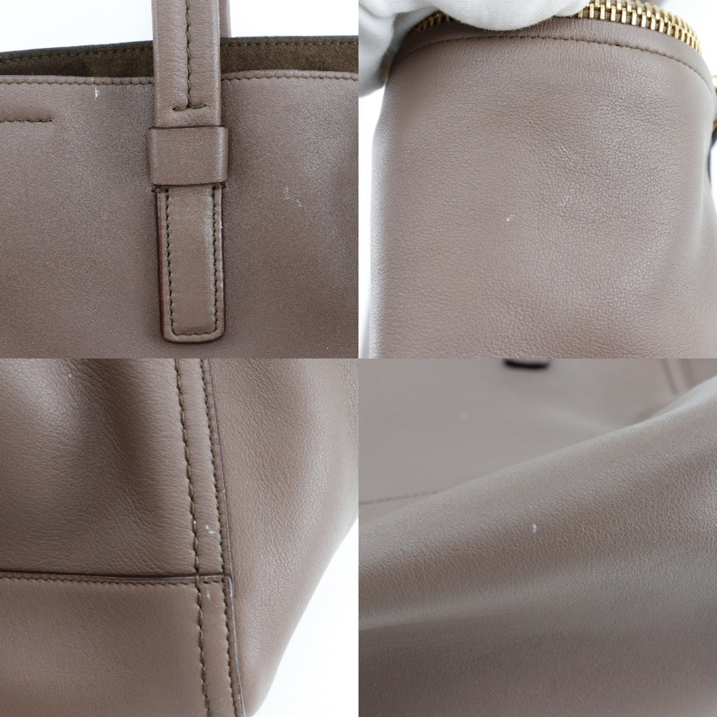 Salvatore Ferragamo Brown Leather Gancini