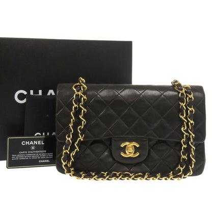 Chanel Black Leather Timeless 23