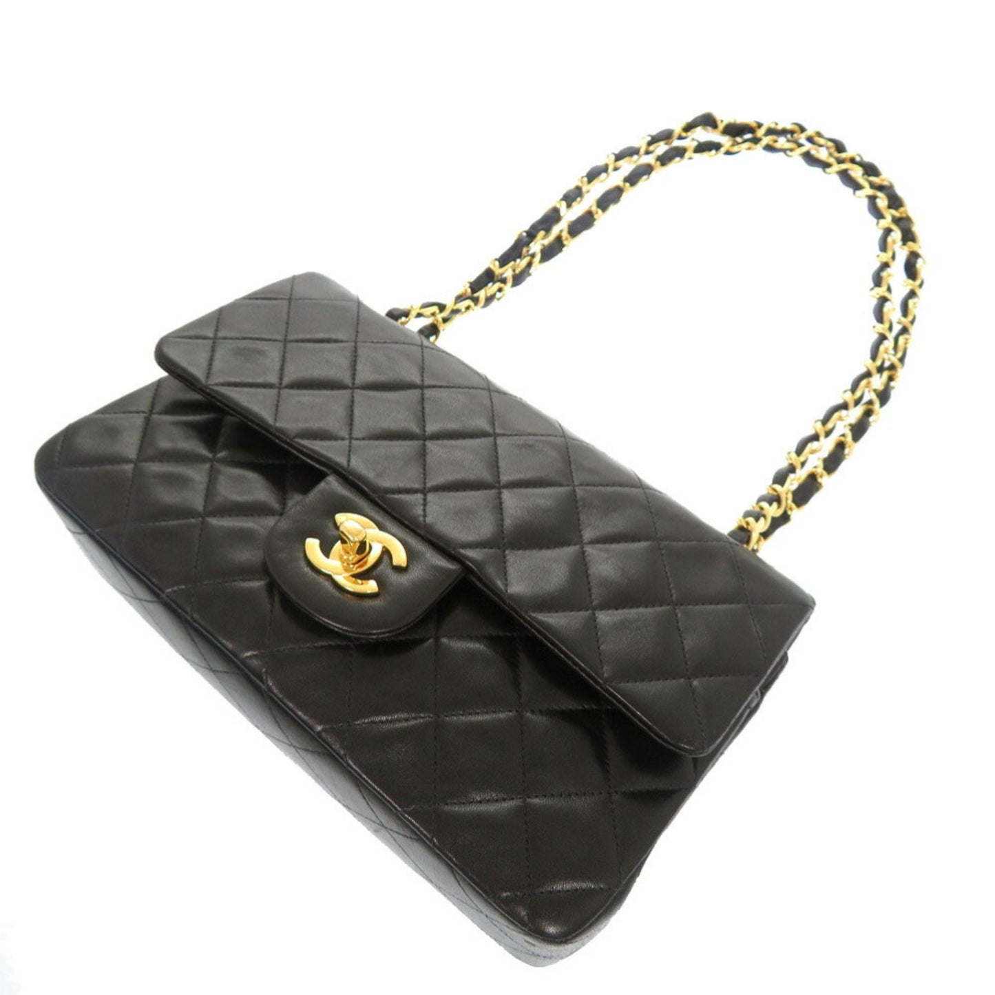 Chanel Black Leather Timeless 23