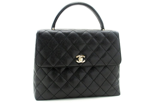 Chanel Black Leather Kelly