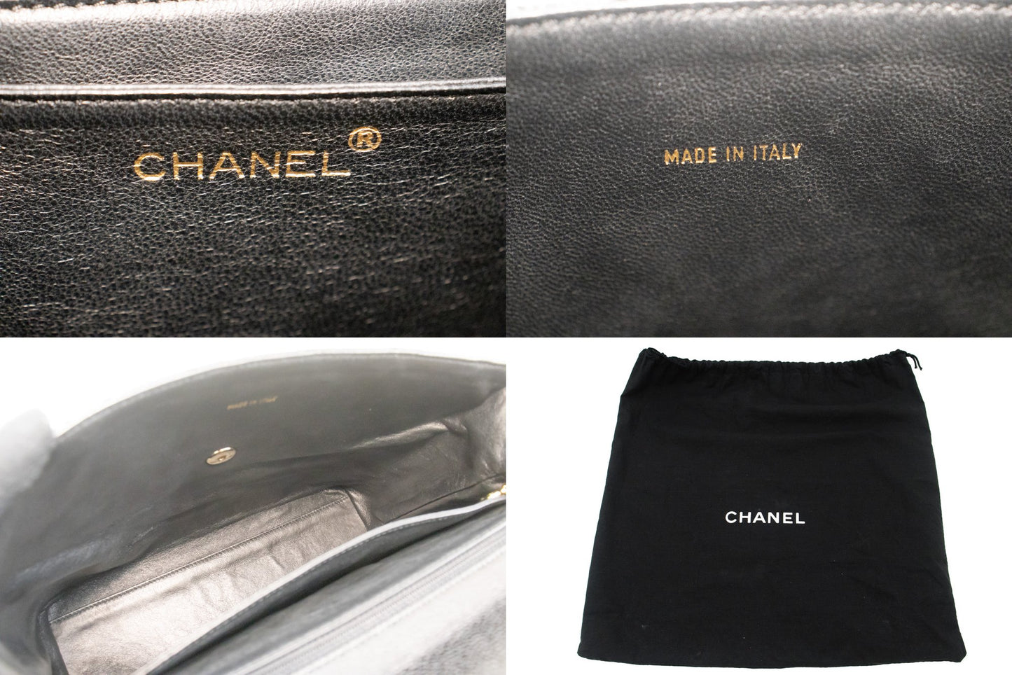 Chanel Black Leather Kelly
