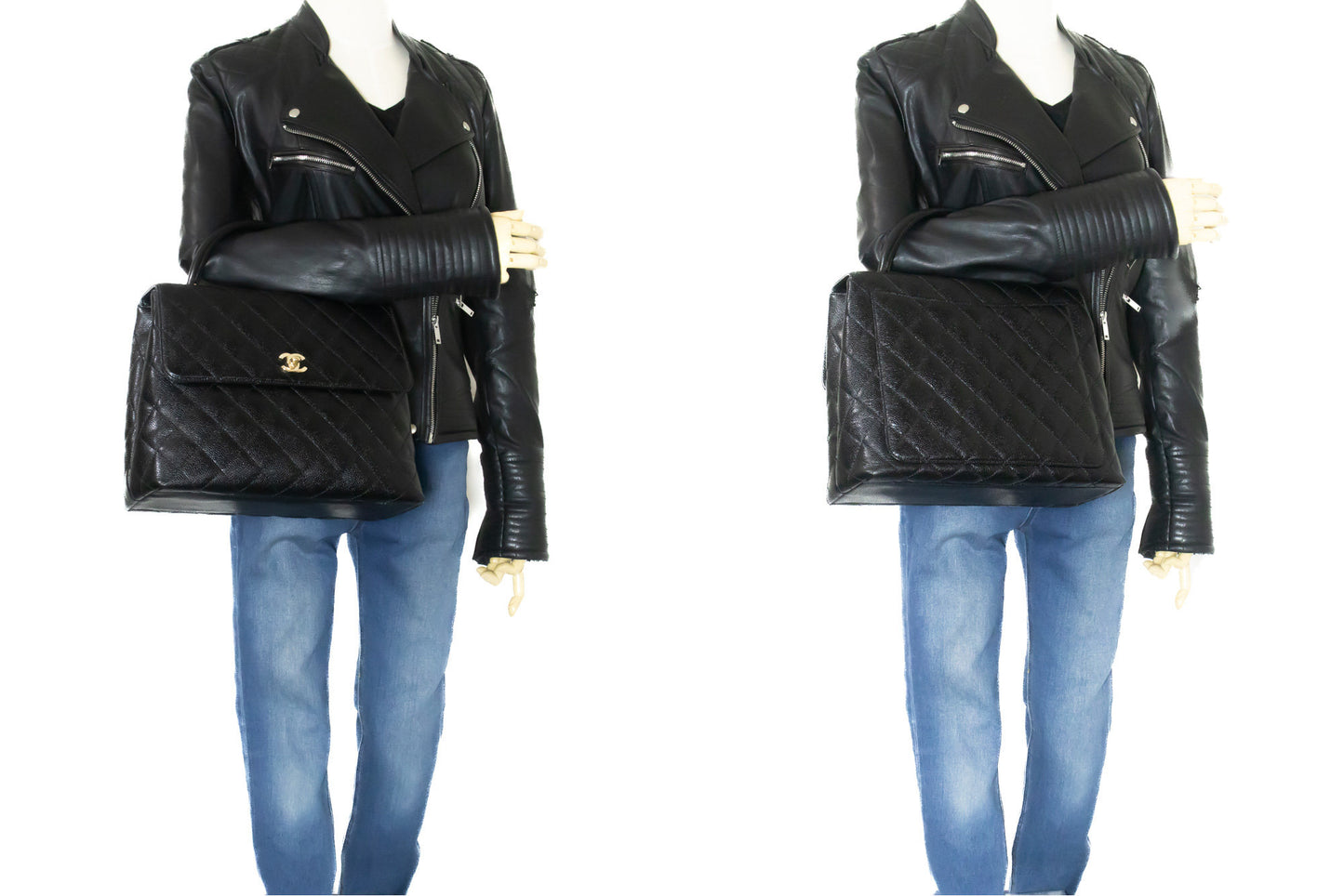 Chanel Black Leather Kelly