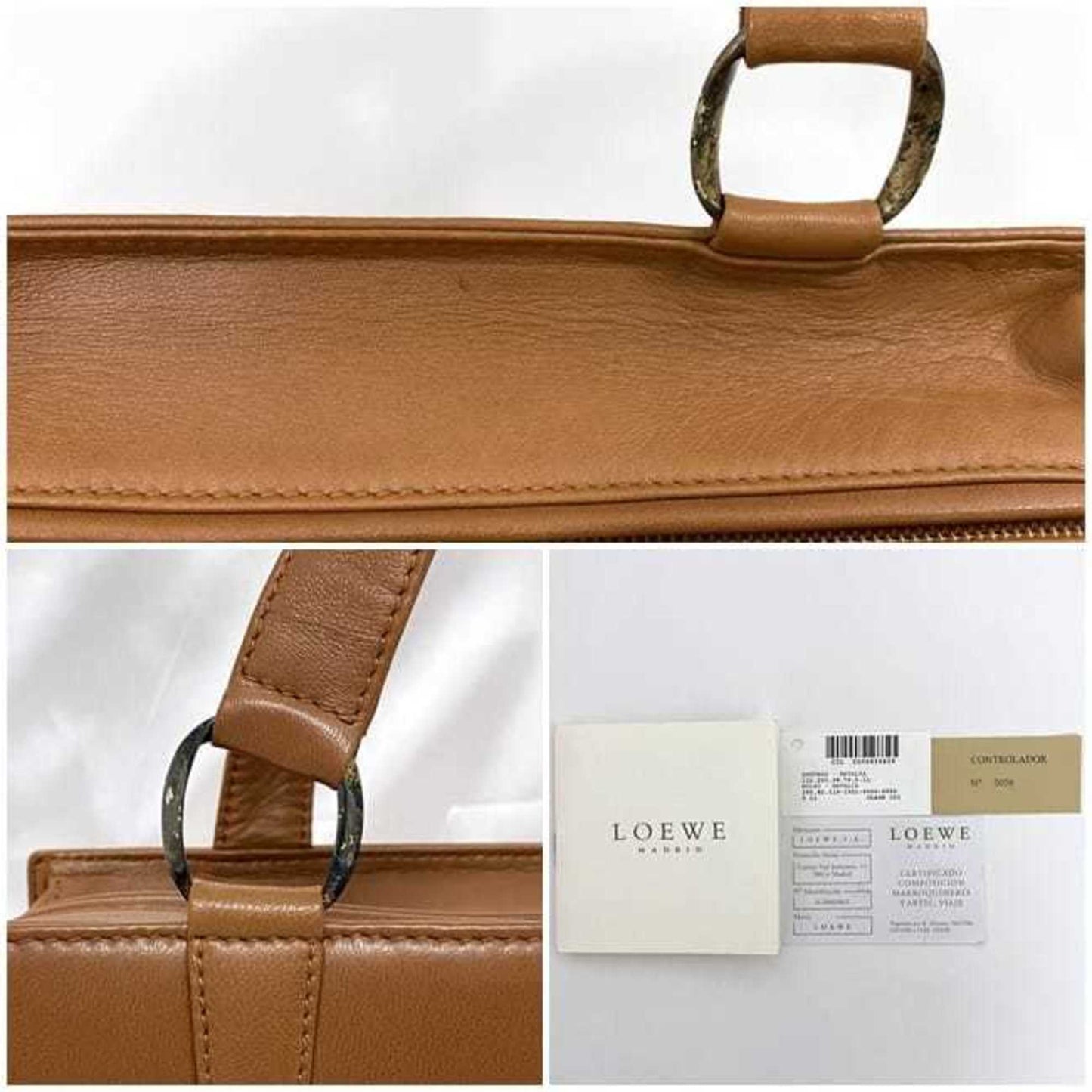 Loewe Brown Leather Handbag