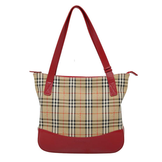 Burberry Brown Canvas Tote Bag