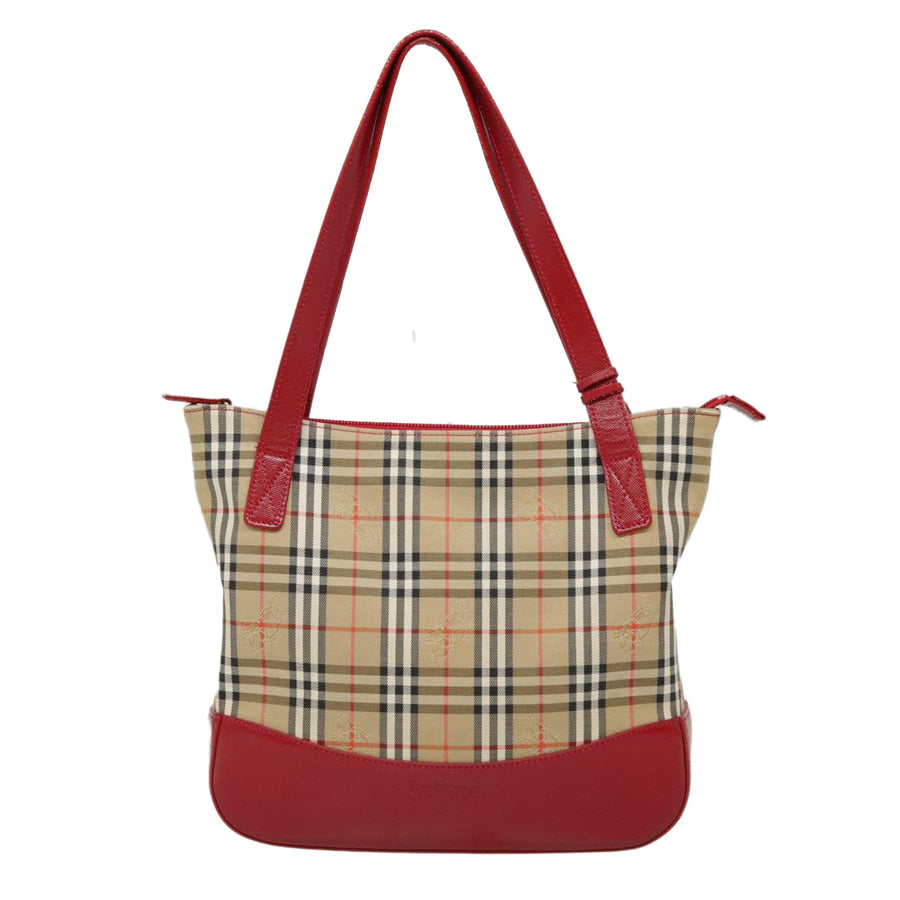 Burberry Brown Canvas Tote Bag