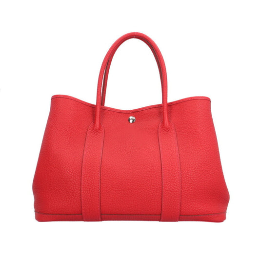 Hermès Red Leather Garden Party
