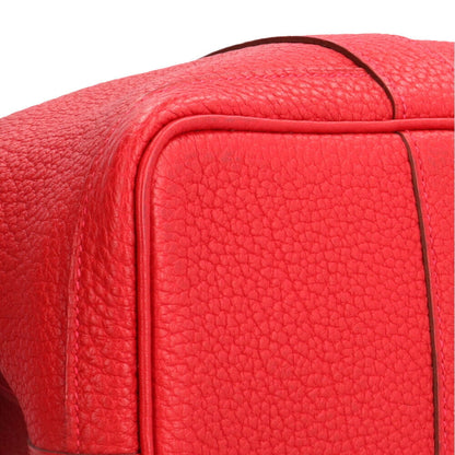 Hermès Red Leather Garden Party