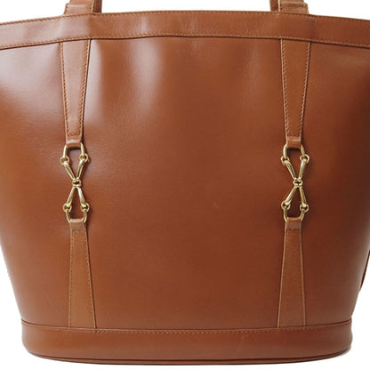 Salvatore Ferragamo Brown Leather Gancini