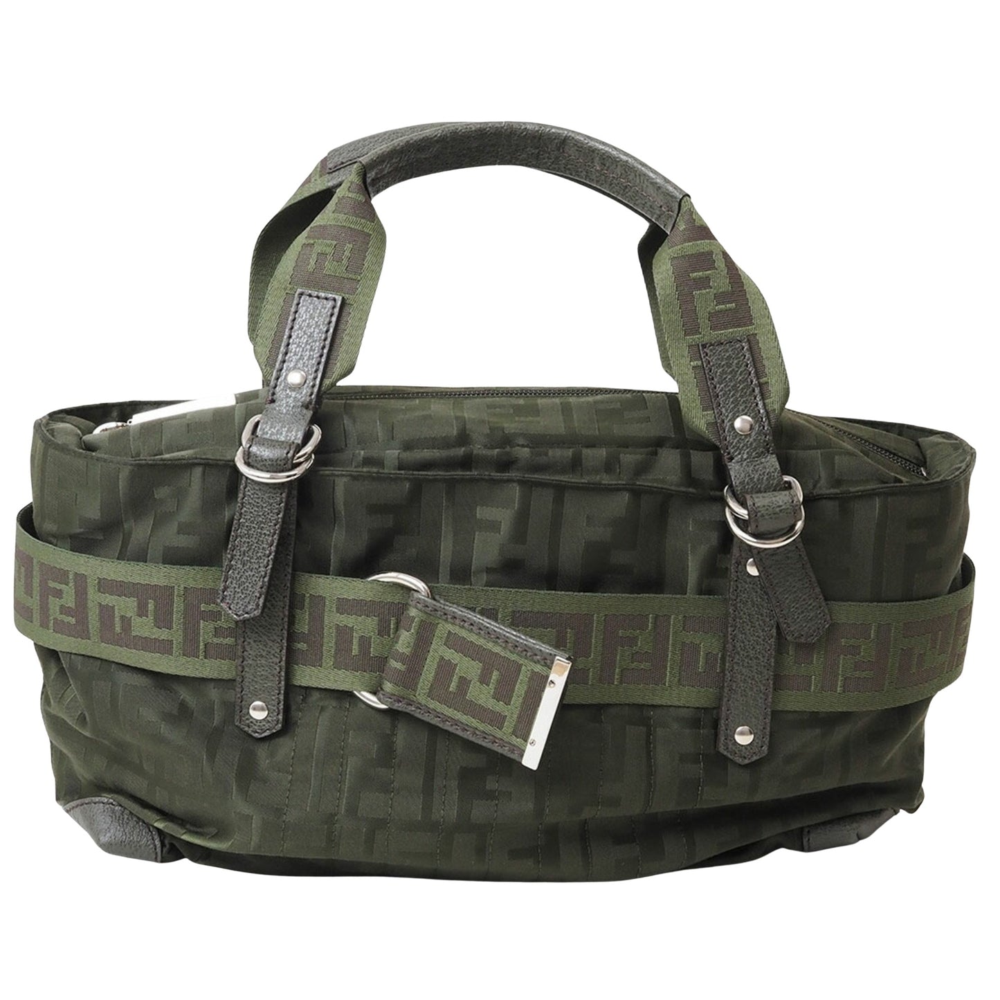 Fendi Brown Canvas Zucca