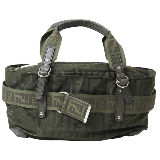 Fendi Brown Canvas Zucca