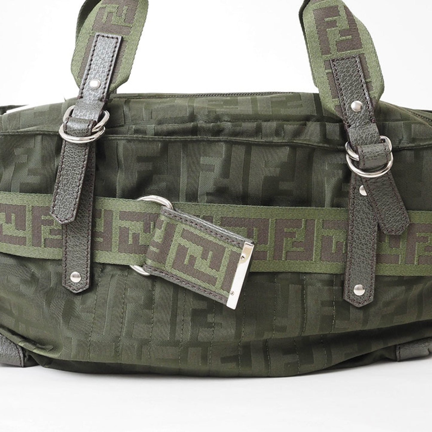 Fendi Brown Canvas Zucca