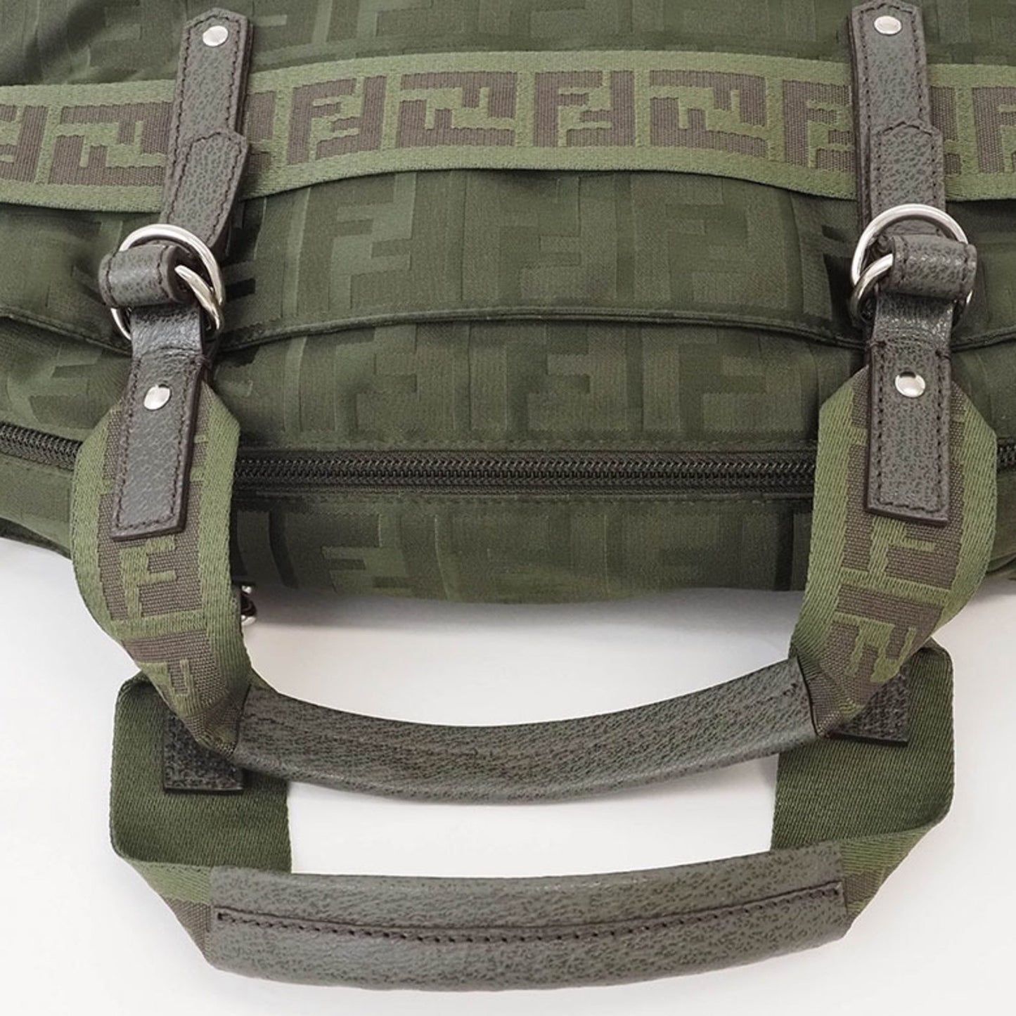 Fendi Brown Canvas Zucca