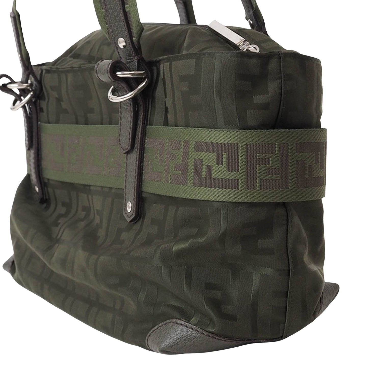 Fendi Brown Canvas Zucca