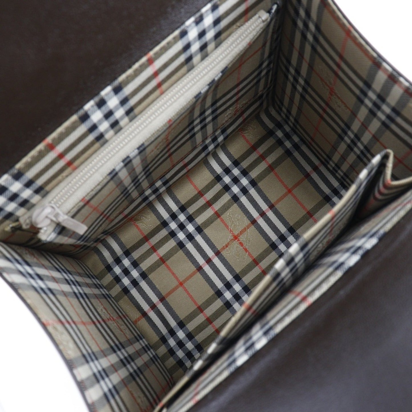 Burberry Brown Pony-style Calfskin Handbag