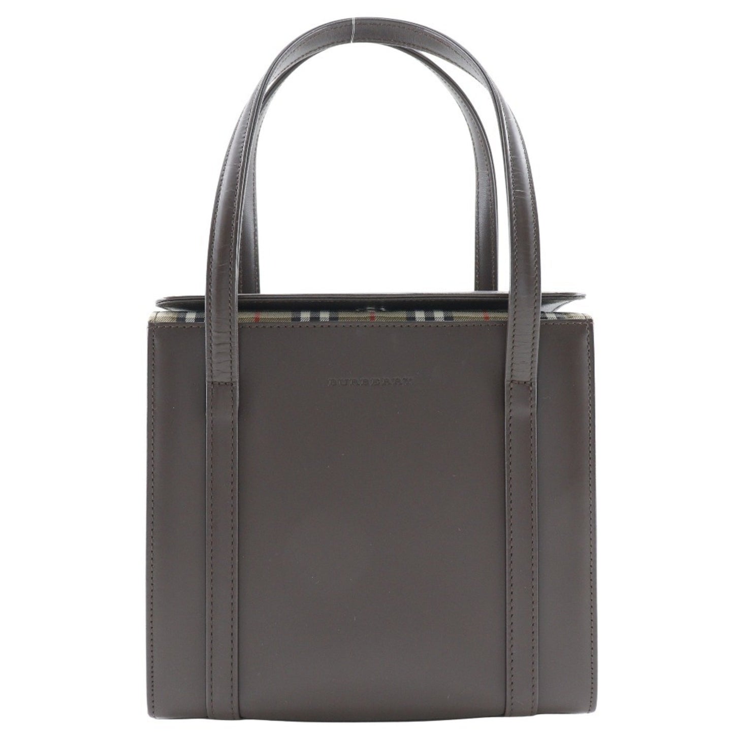 Burberry Brown Pony-style Calfskin Handbag