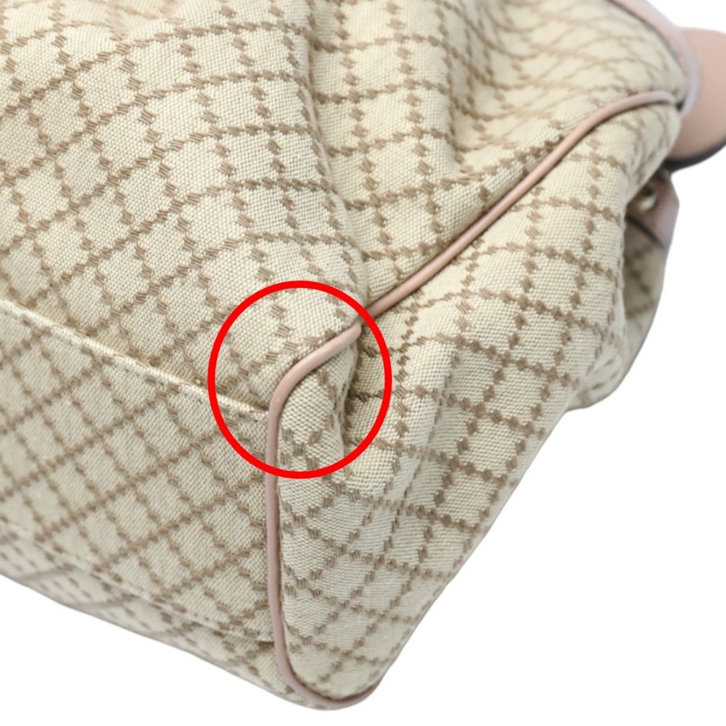 Gucci Brown Canvas Diamante