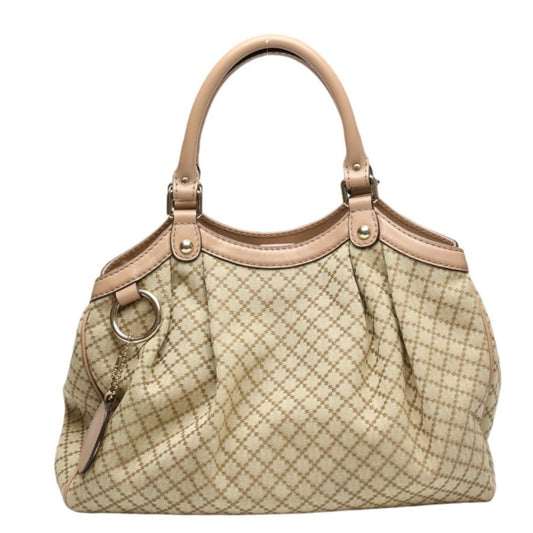 Gucci Brown Canvas Diamante