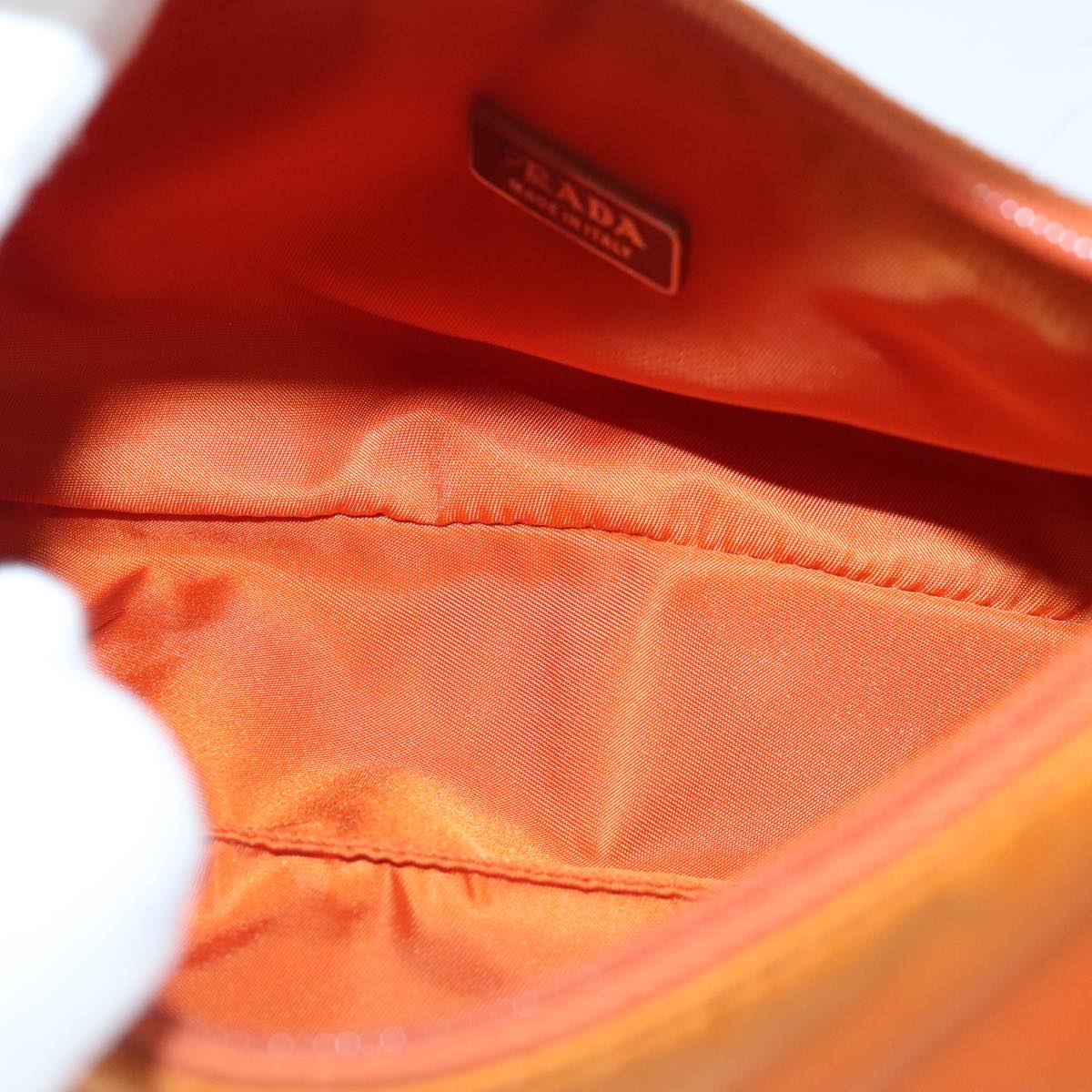 Prada Orange Synthetic Tessuto
