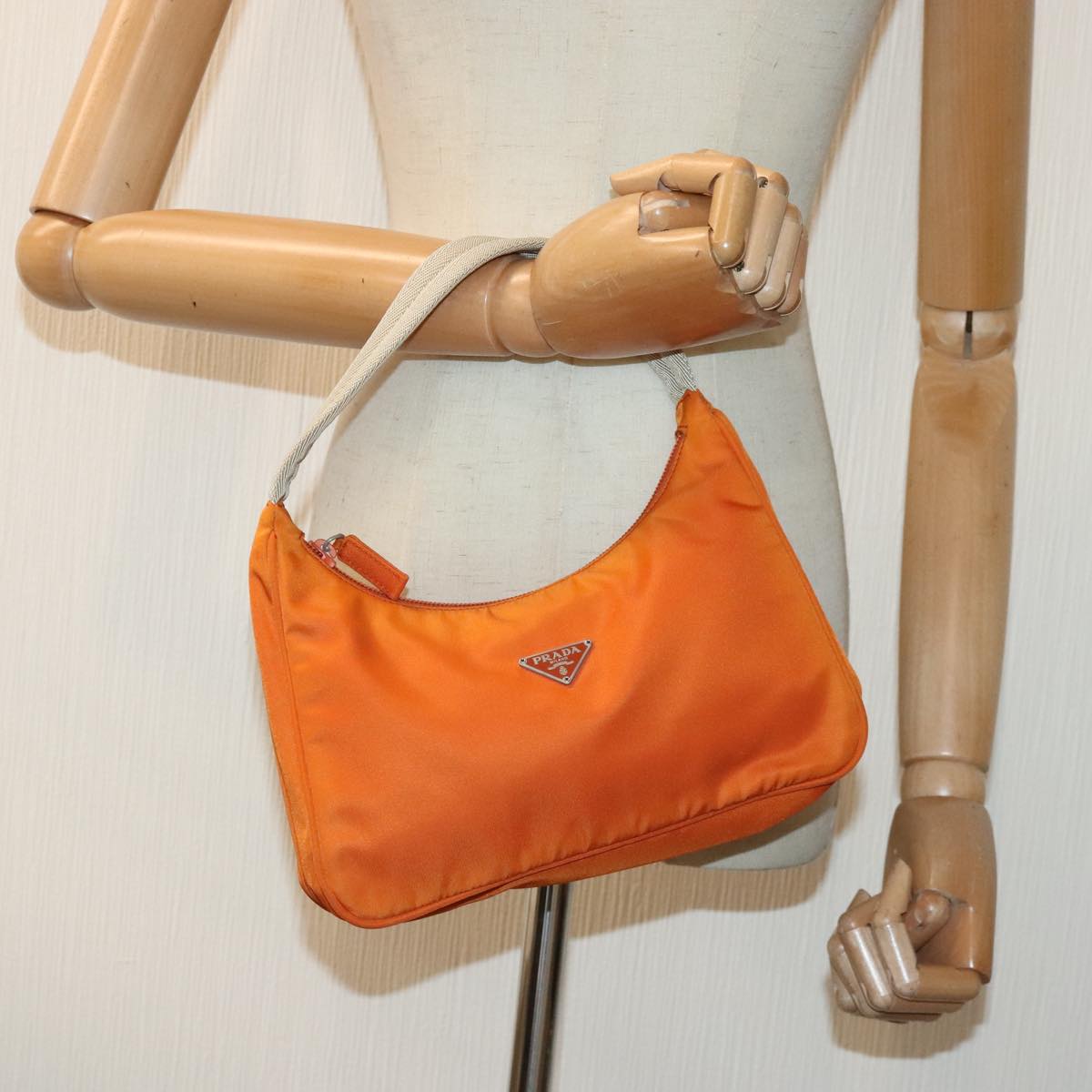 Prada Orange Synthetic Tessuto