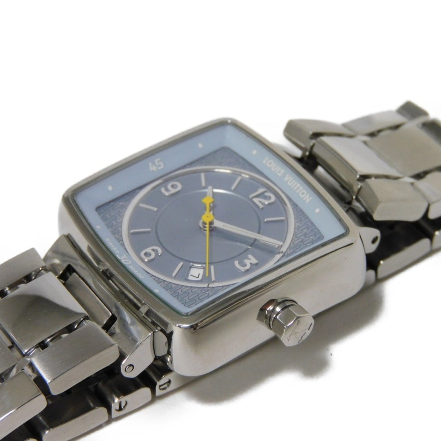 Louis Vuitton Blue Steel Tambour