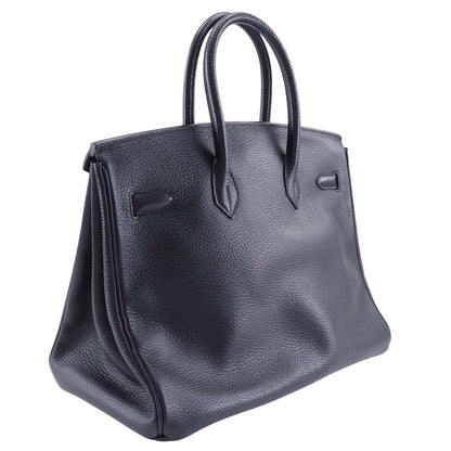 Hermès Black Leather Birkin 35