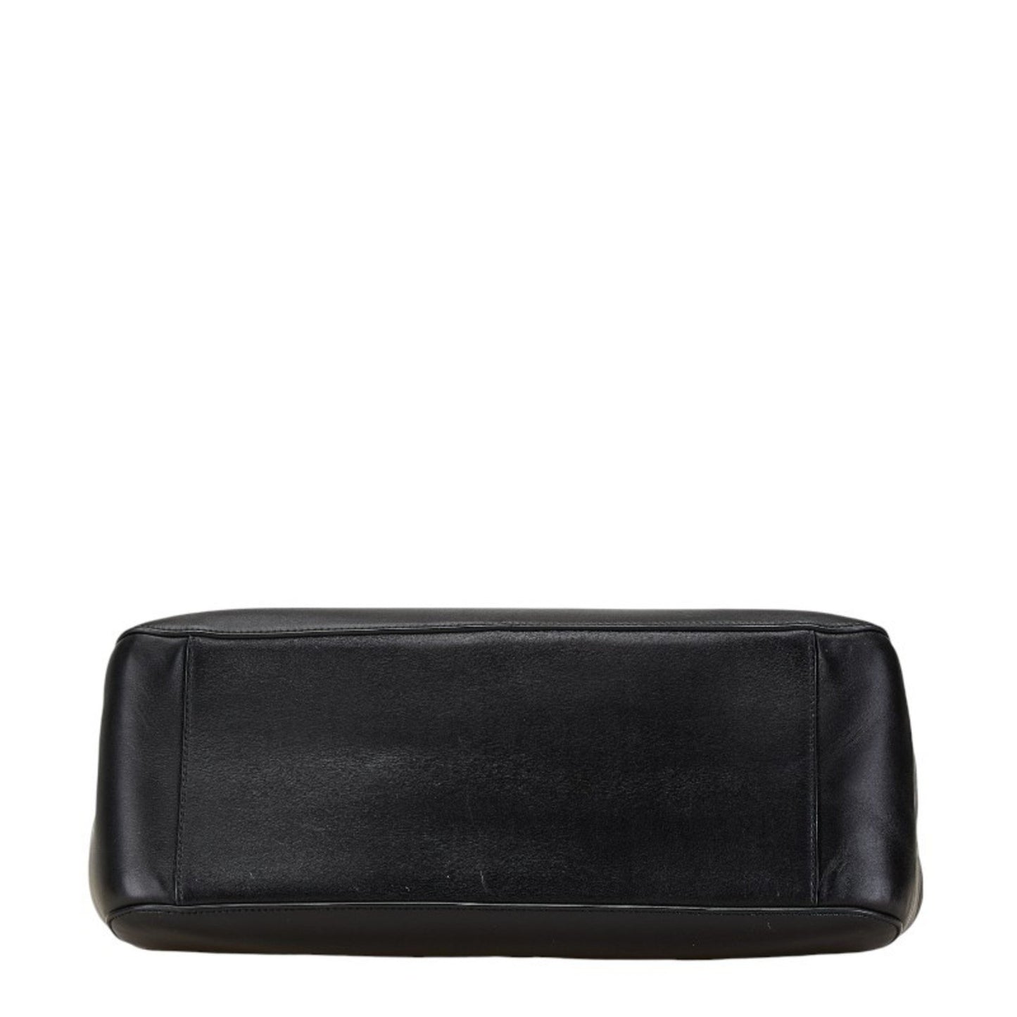 Salvatore Ferragamo Black Leather Gancini